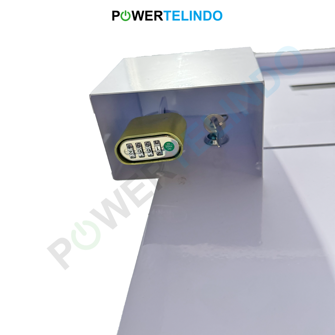 Box CPE Outdoor dengan padlock tambahan untuk keamanan ganda