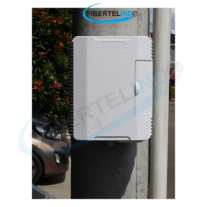 Tampilan depan ODP Fiber Optic Fibertelindo kapasitas 16 port